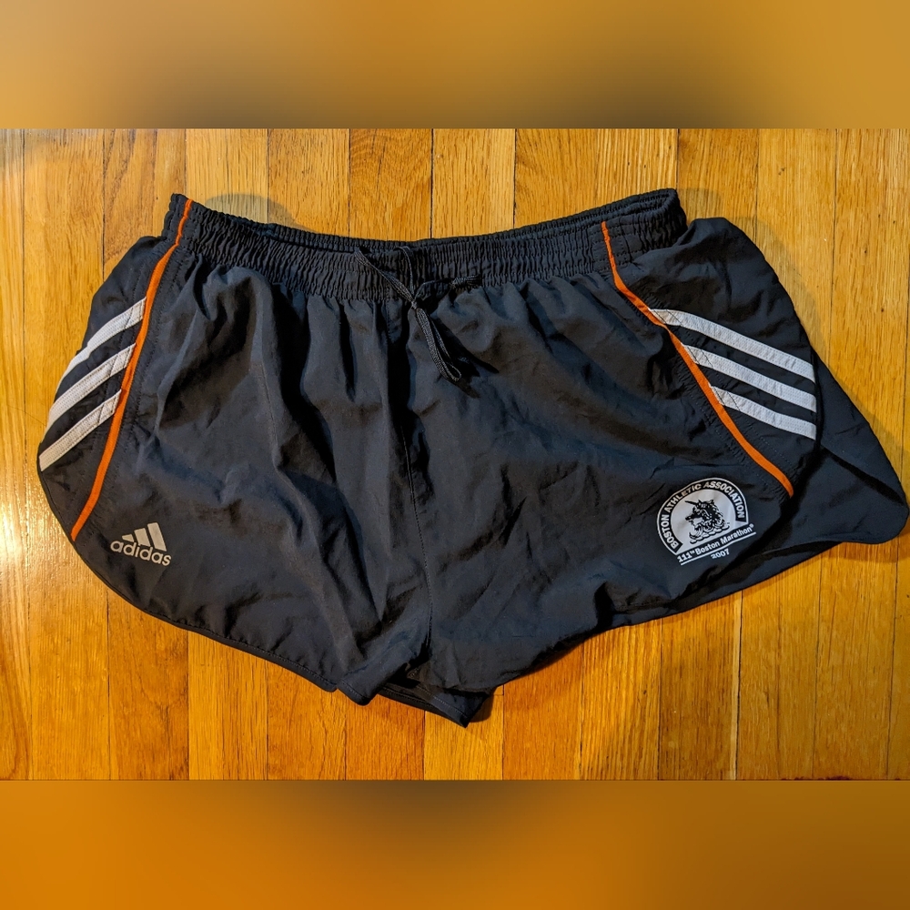 adidas '07 Boston Marathon men's running shorts, large